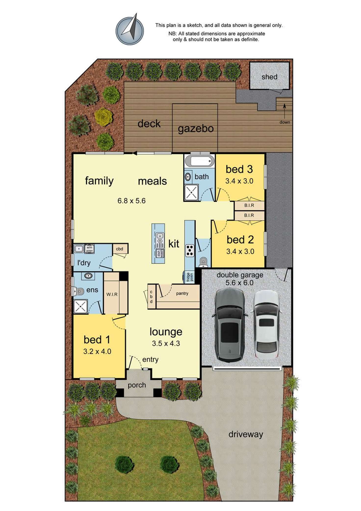 Floorplan of Homely house listing, 25 Taronga Crescent, Croydon VIC 3136