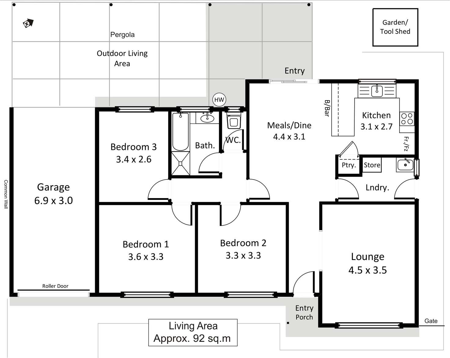 Floorplan of Homely house listing, 1B Magarey Street, Berri SA 5343