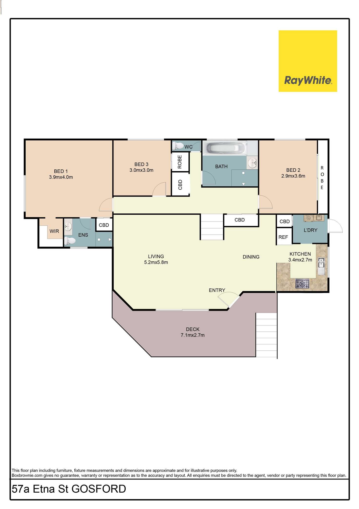 Floorplan of Homely house listing, 57a Etna Street, Gosford NSW 2250