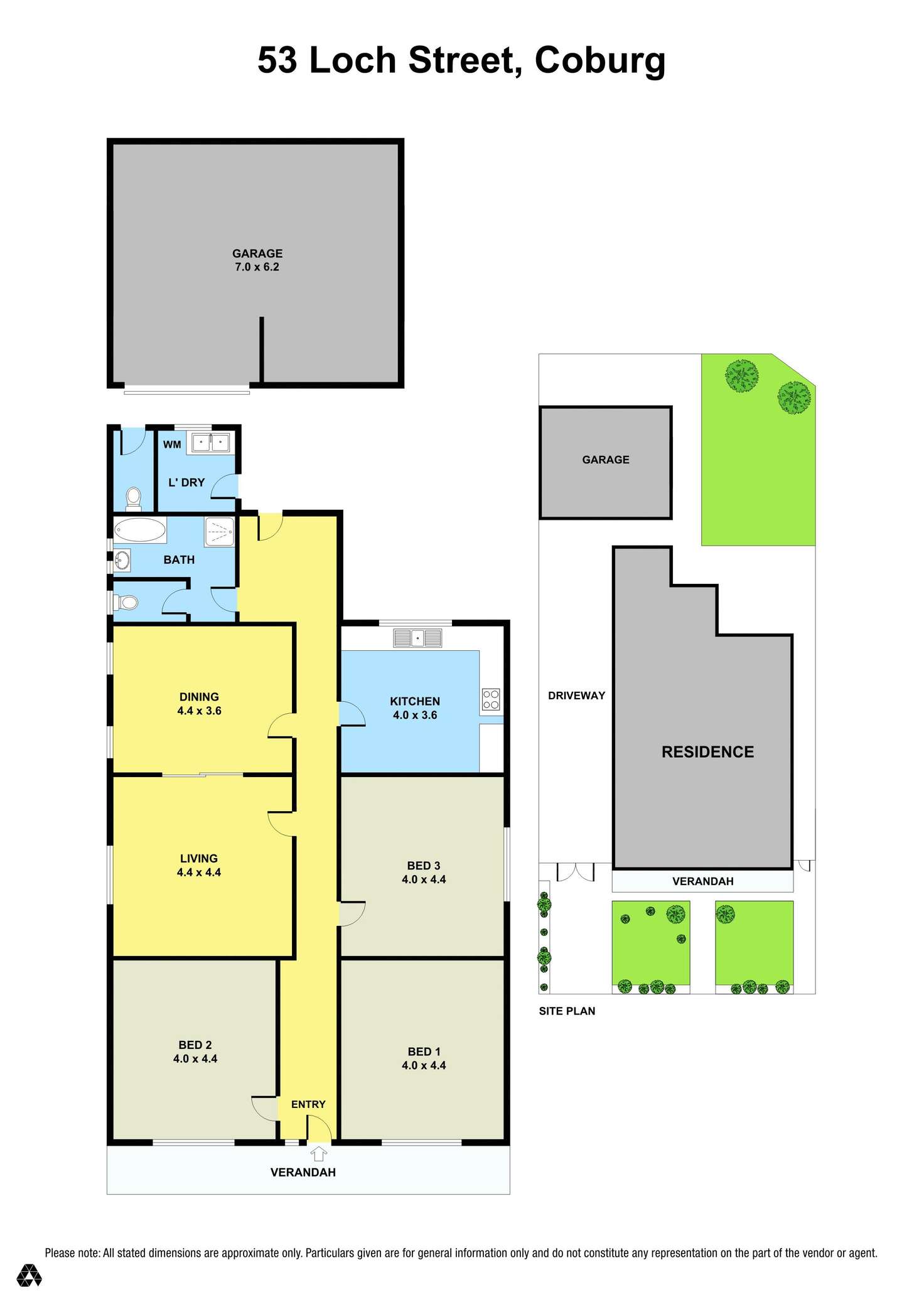 Floorplan of Homely house listing, 53 Loch Street, Coburg VIC 3058