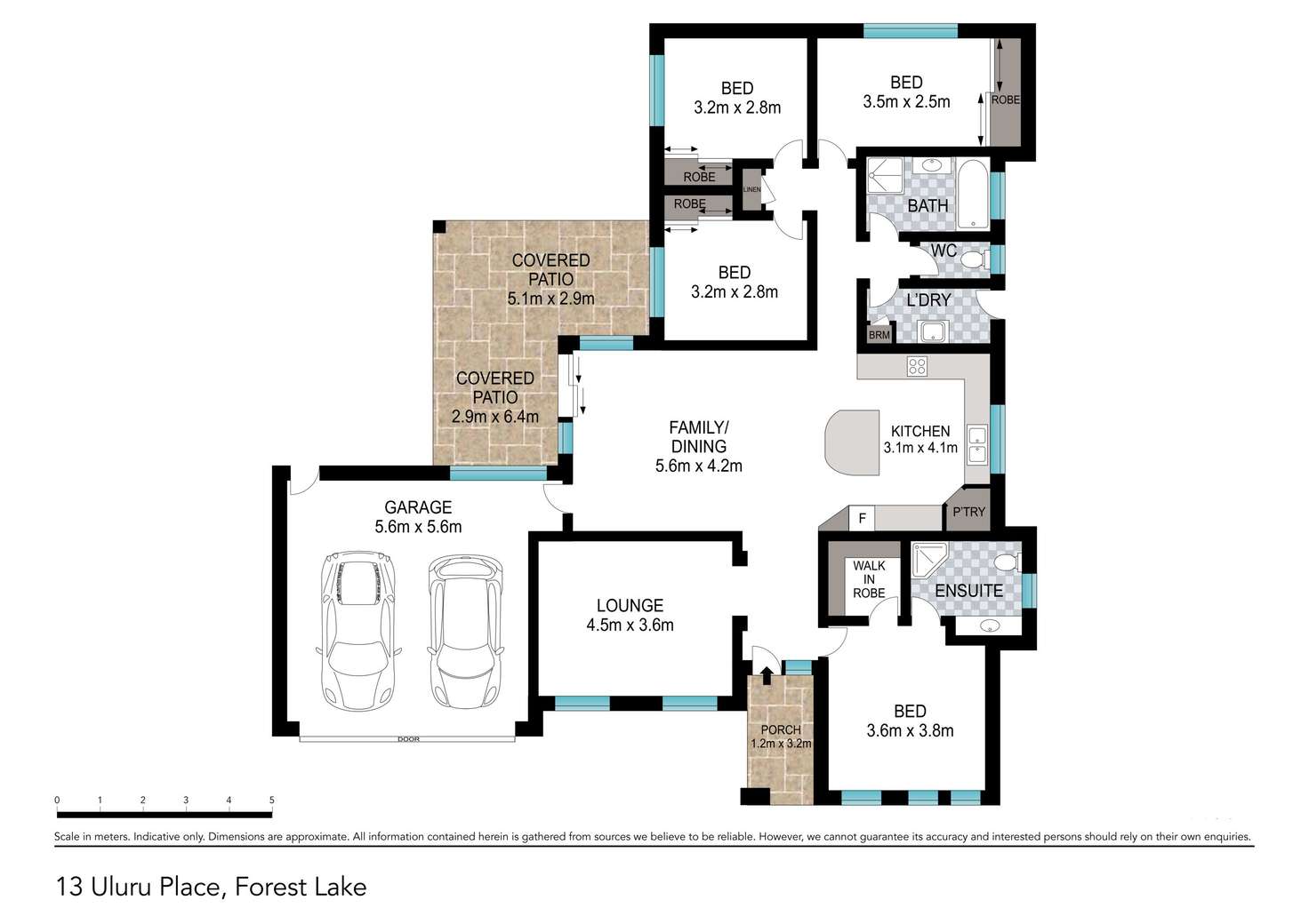 Floorplan of Homely house listing, 13 Uluru Place, Forest Lake QLD 4078