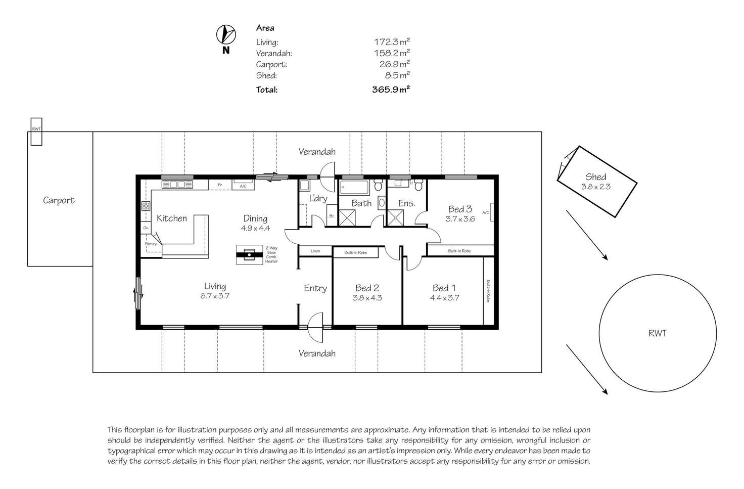 Floorplan of Homely acreageSemiRural listing, 130 Coleman Road, Gumeracha SA 5233