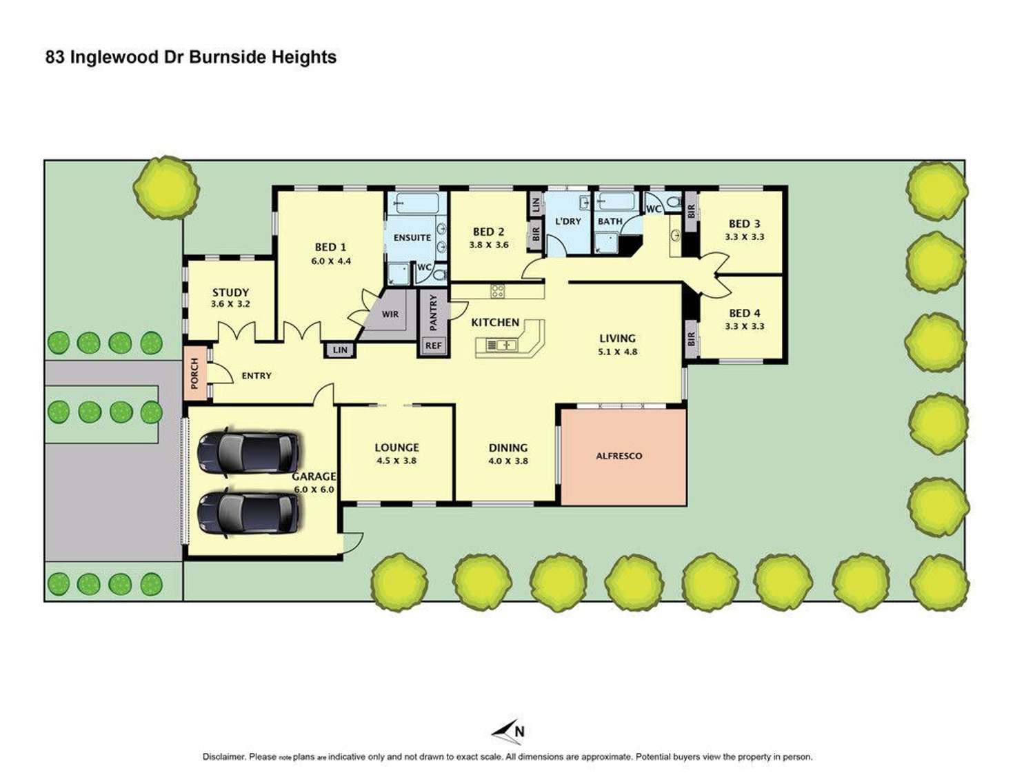 Floorplan of Homely house listing, 83 Inglewood Drive, Burnside Heights VIC 3023