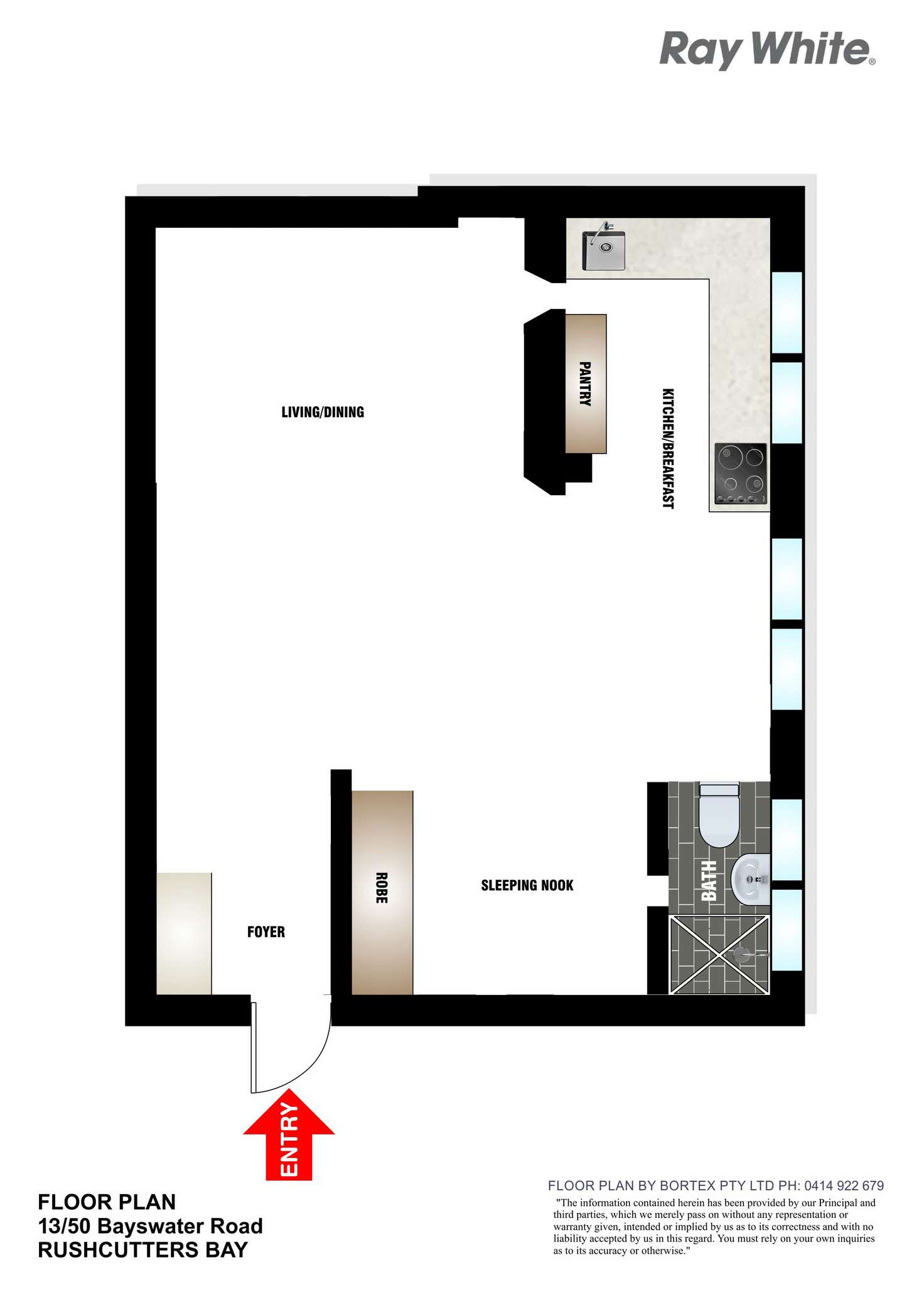 Floorplan of Homely apartment listing, 13/50 Bayswater Road, Potts Point NSW 2011