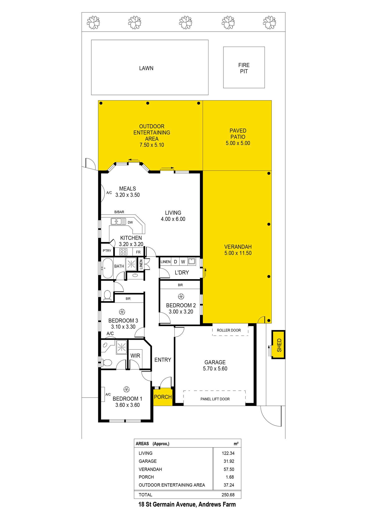 Floorplan of Homely house listing, 18 St Germain Avenue, Andrews Farm SA 5114