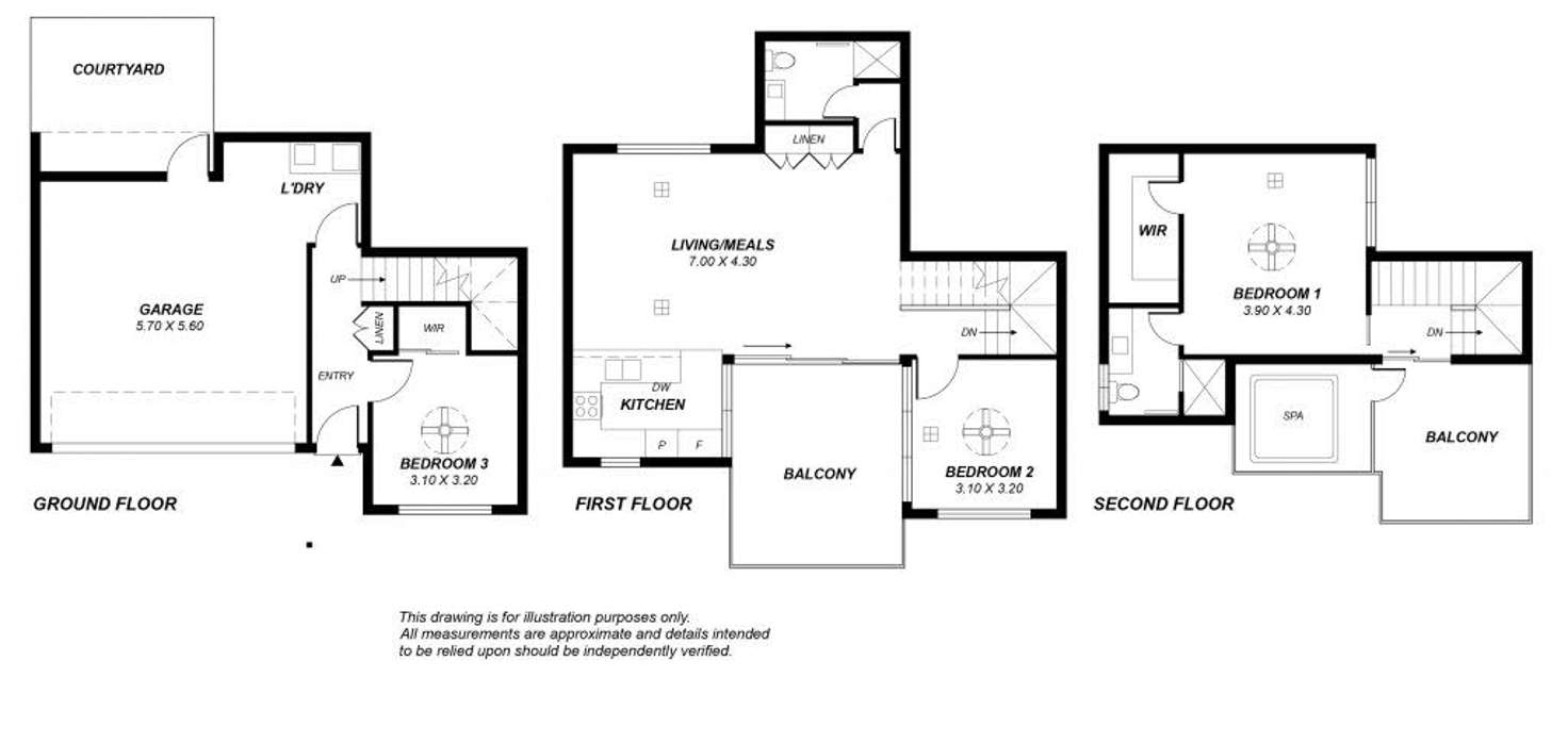 Floorplan of Homely townhouse listing, 48 West Street, Brompton SA 5007