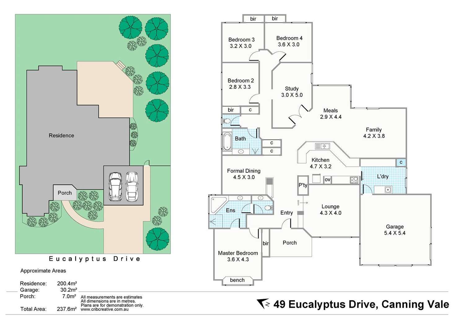 Floorplan of Homely house listing, 45 Eucalyptus Boulevard, Canning Vale WA 6155