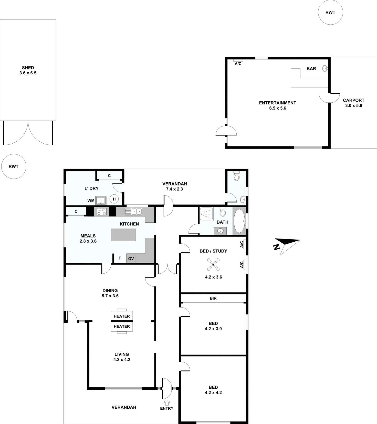 Floorplan of Homely house listing, 87 Bruce Street, Eudunda SA 5374