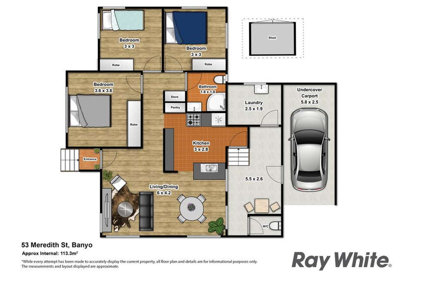 Floorplan of Homely house listing, 53 Meredith Street, Banyo QLD 4014