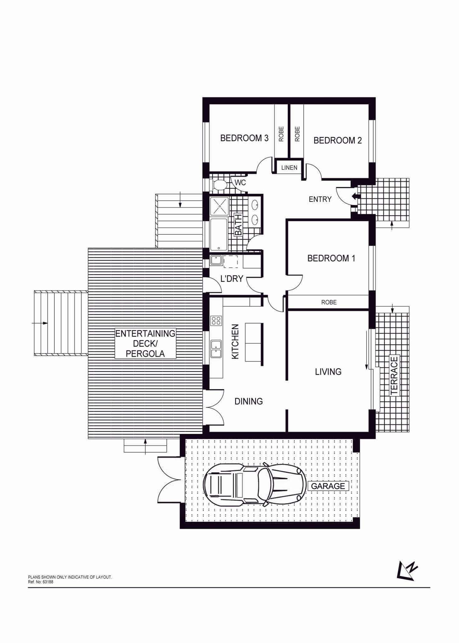 Floorplan of Homely house listing, 18 Meagher Place, Evatt ACT 2617