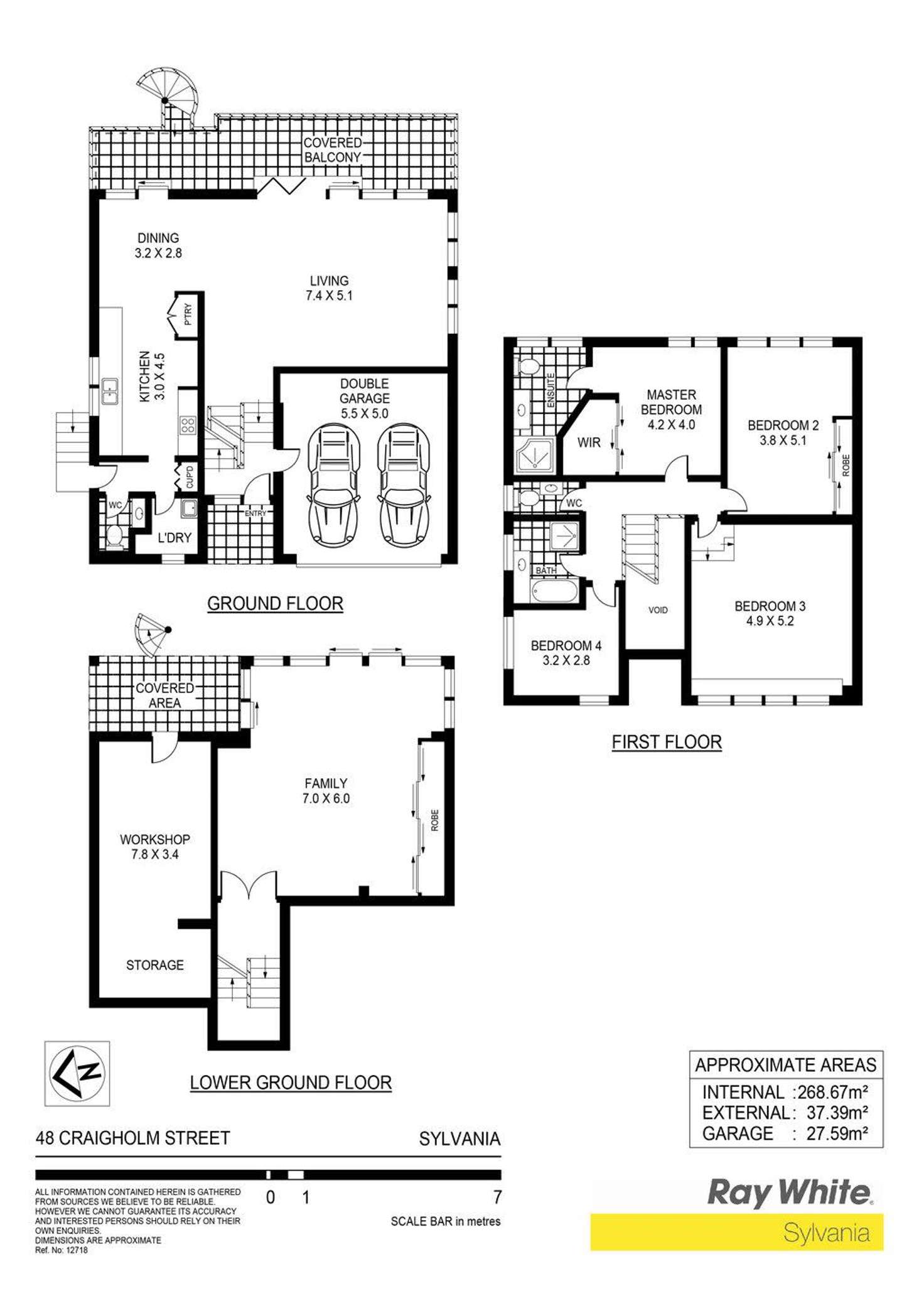 Floorplan of Homely house listing, 48 Craigholm Street, Sylvania NSW 2224