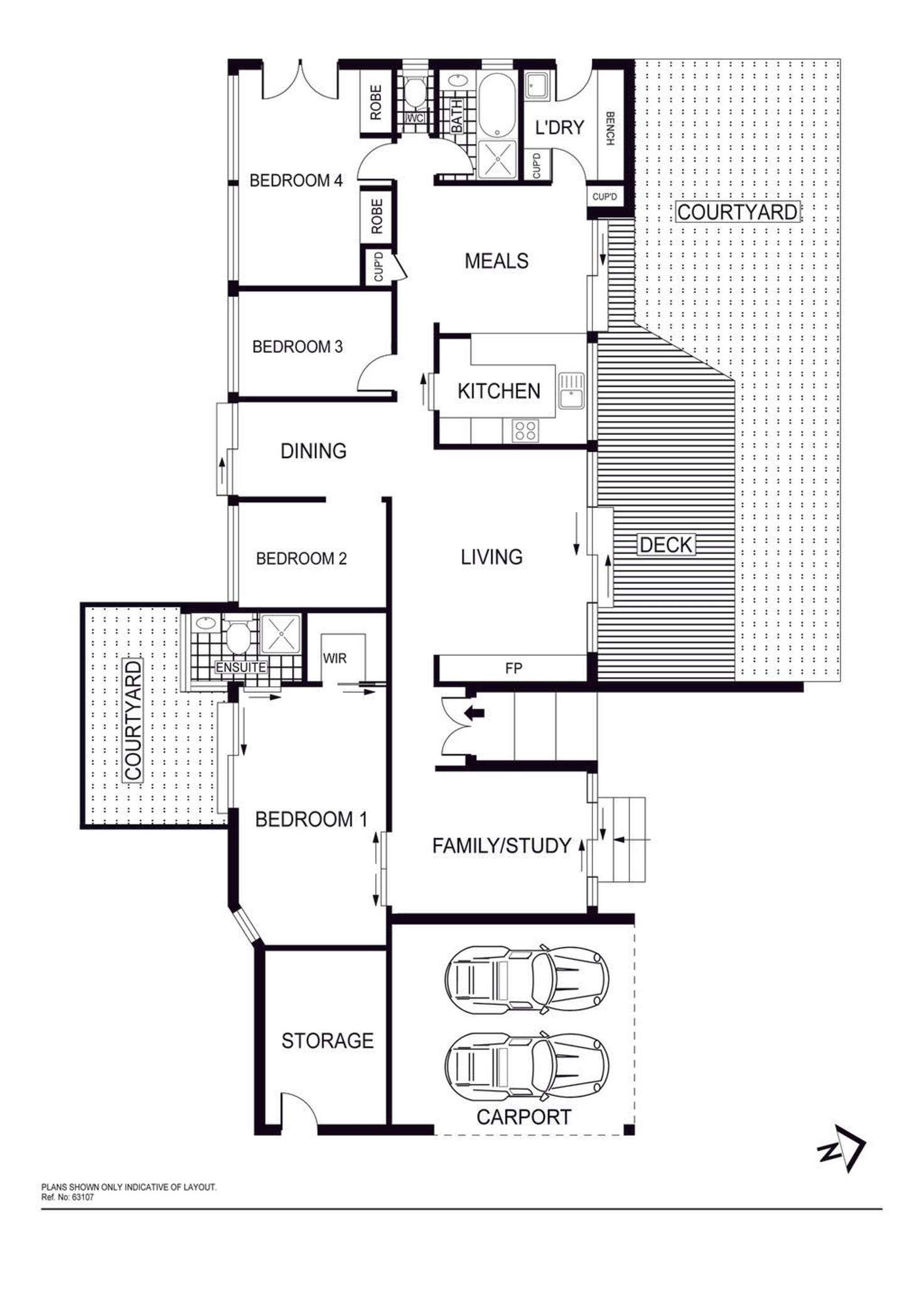 Floorplan of Homely house listing, 61 Somerville Street, Spence ACT 2615