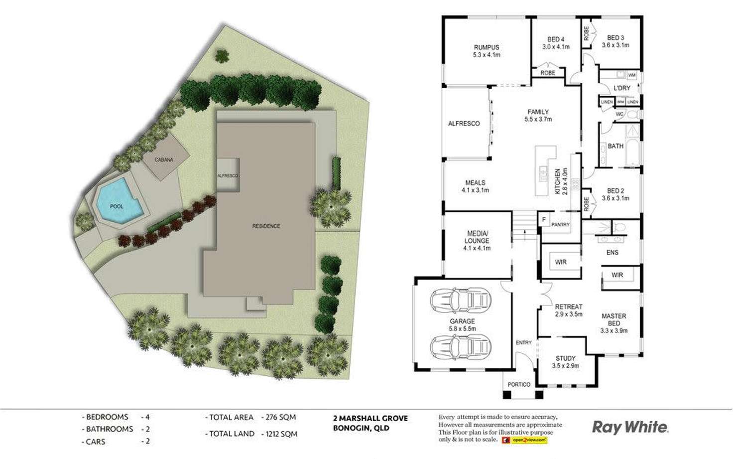 Floorplan of Homely house listing, 2 Marshall Grove, Bonogin QLD 4213