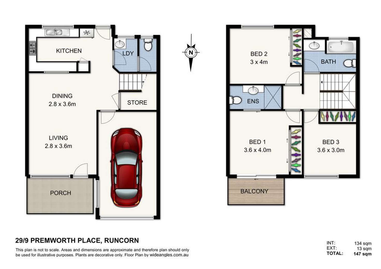 Floorplan of Homely townhouse listing, 29/9 Premworth Place, Runcorn QLD 4113