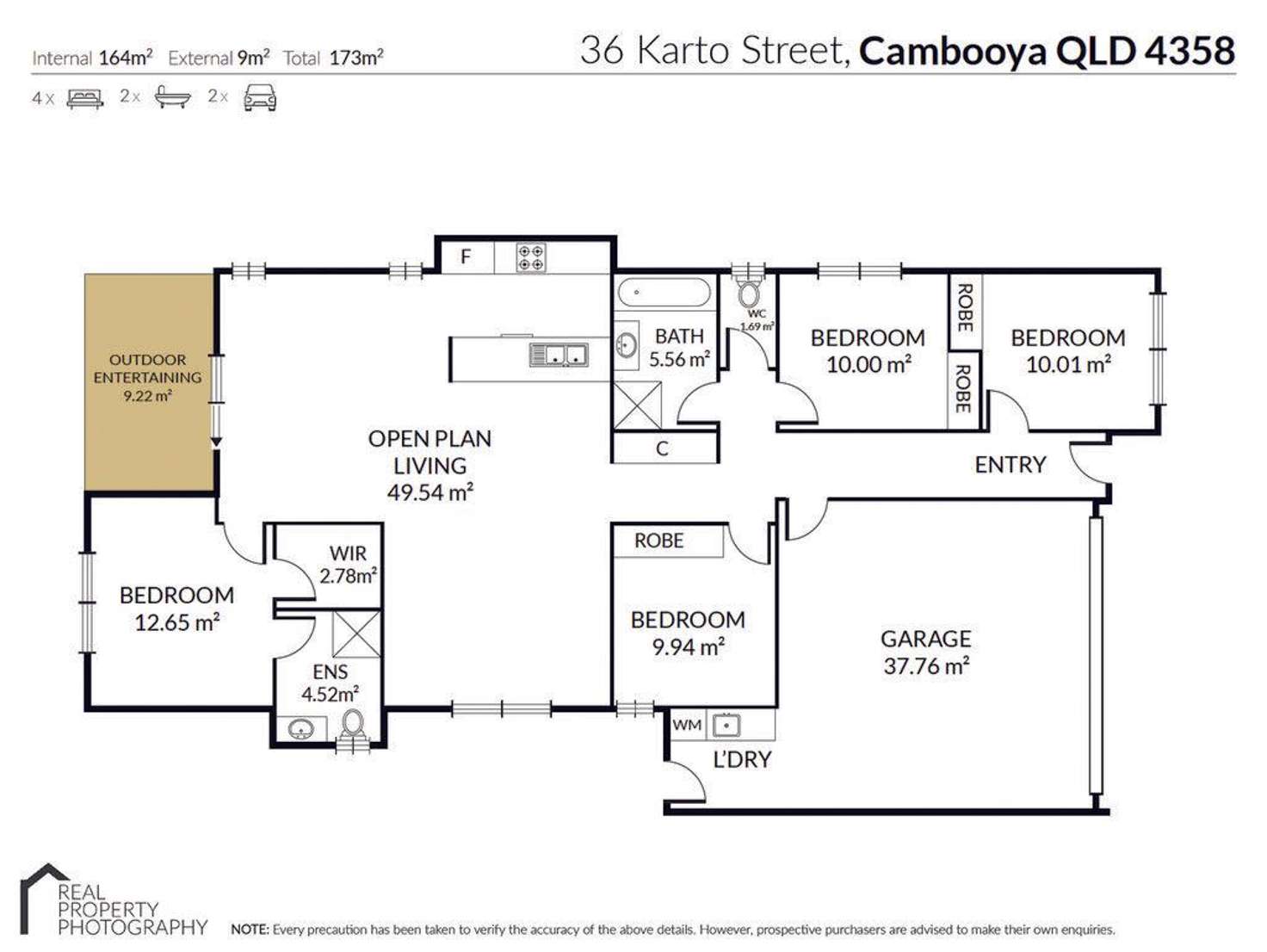 Floorplan of Homely house listing, 36 Karto Street, Cambooya QLD 4358