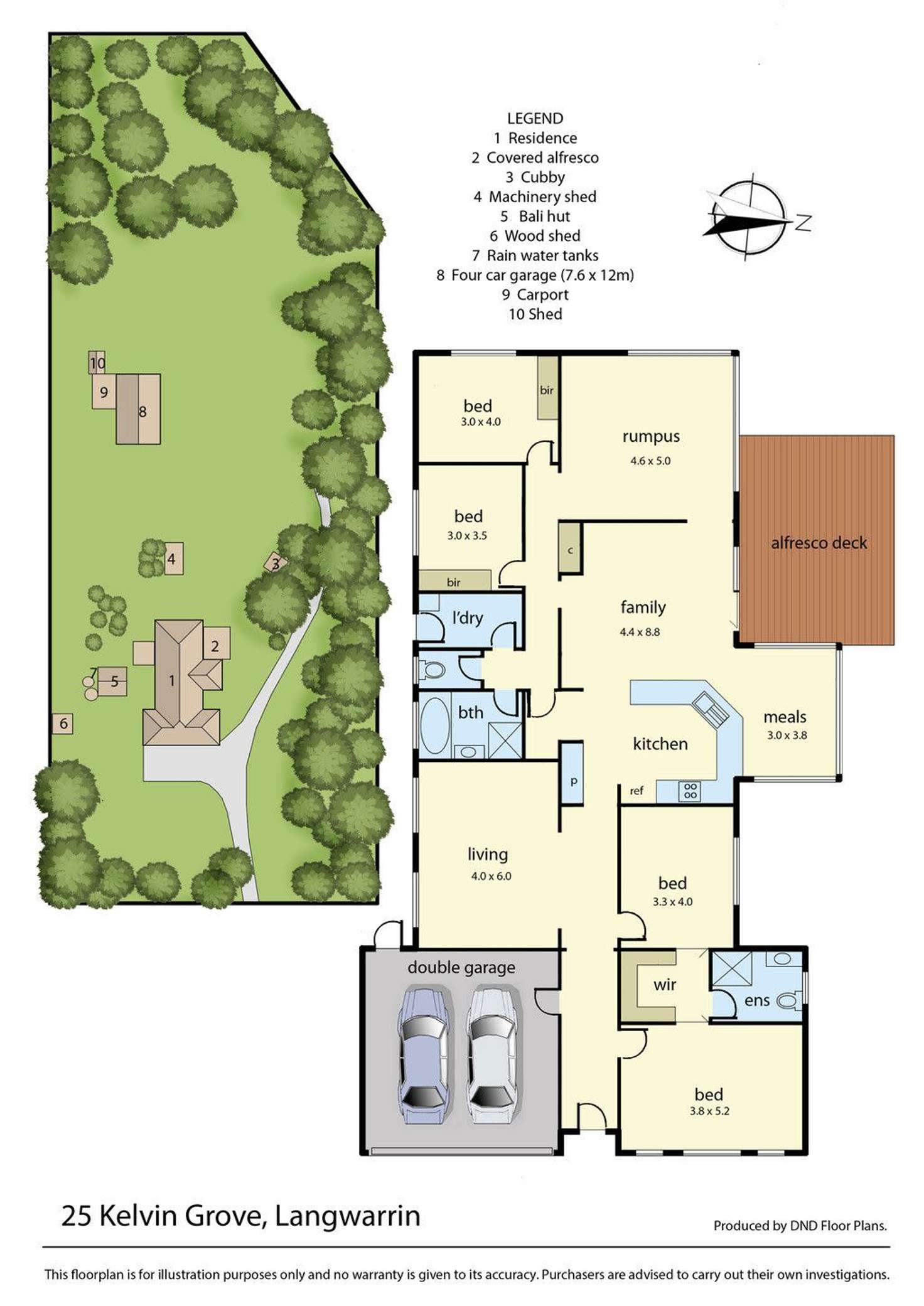 Floorplan of Homely house listing, 25 Kelvin Grove, Langwarrin VIC 3910