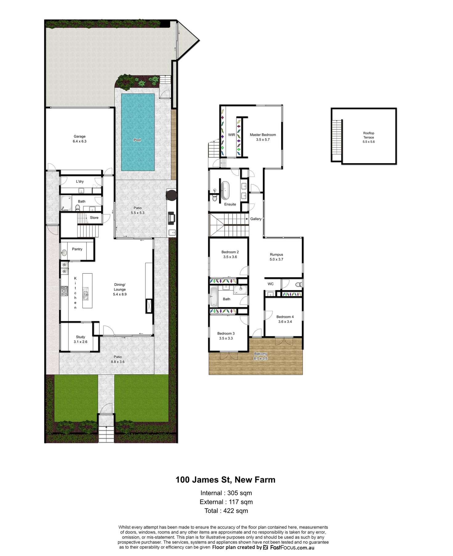 Floorplan of Homely house listing, 100 James Street, New Farm QLD 4005