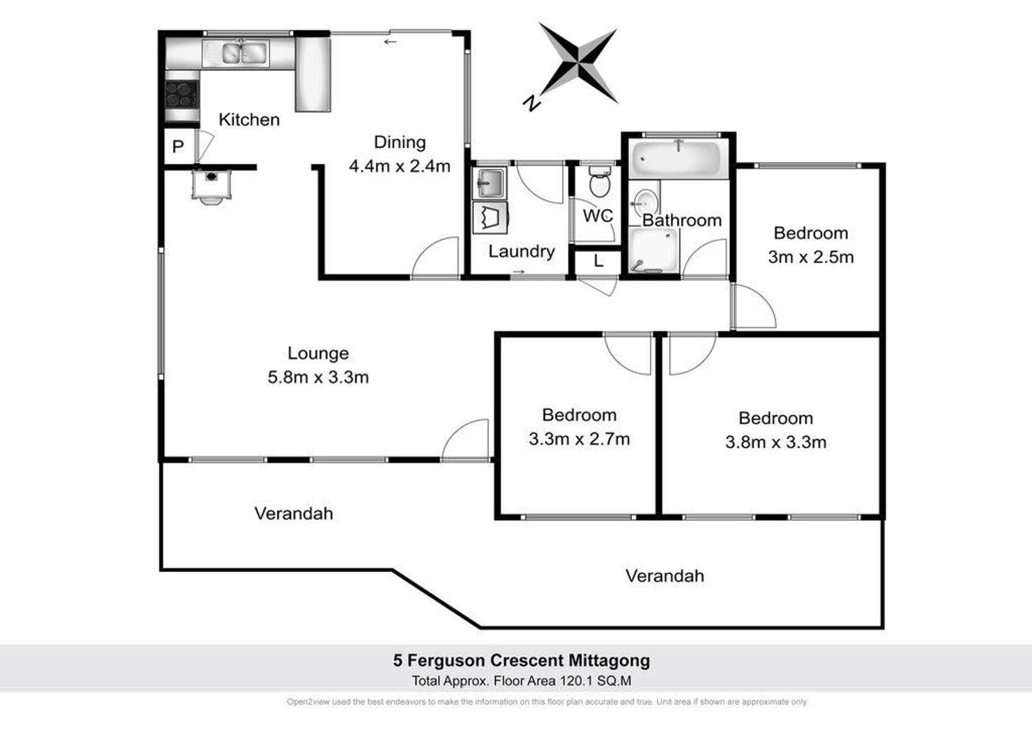 Floorplan of Homely house listing, 5 Ferguson Crescent, Mittagong NSW 2575