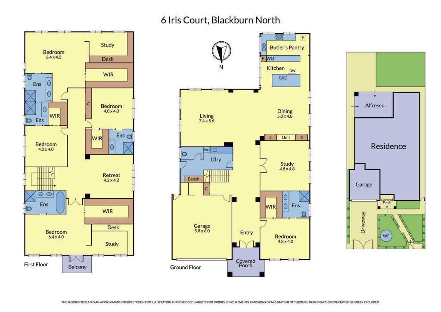 Floorplan of Homely house listing, 6 Iris Court, Blackburn North VIC 3130