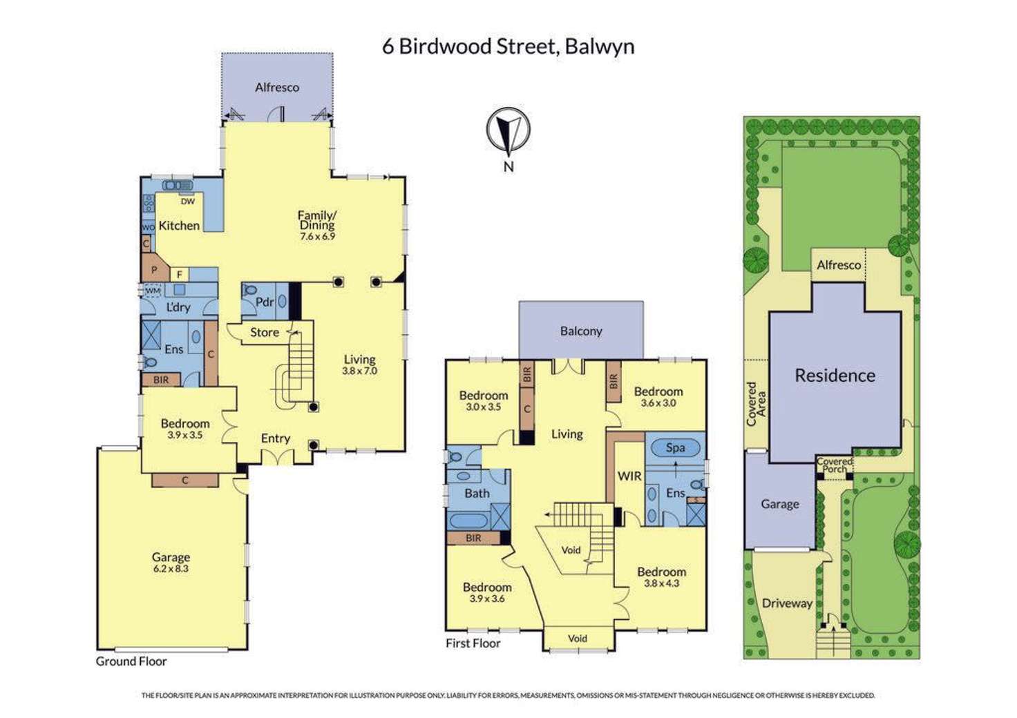 Floorplan of Homely house listing, 6 Birdwood Street, Balwyn VIC 3103