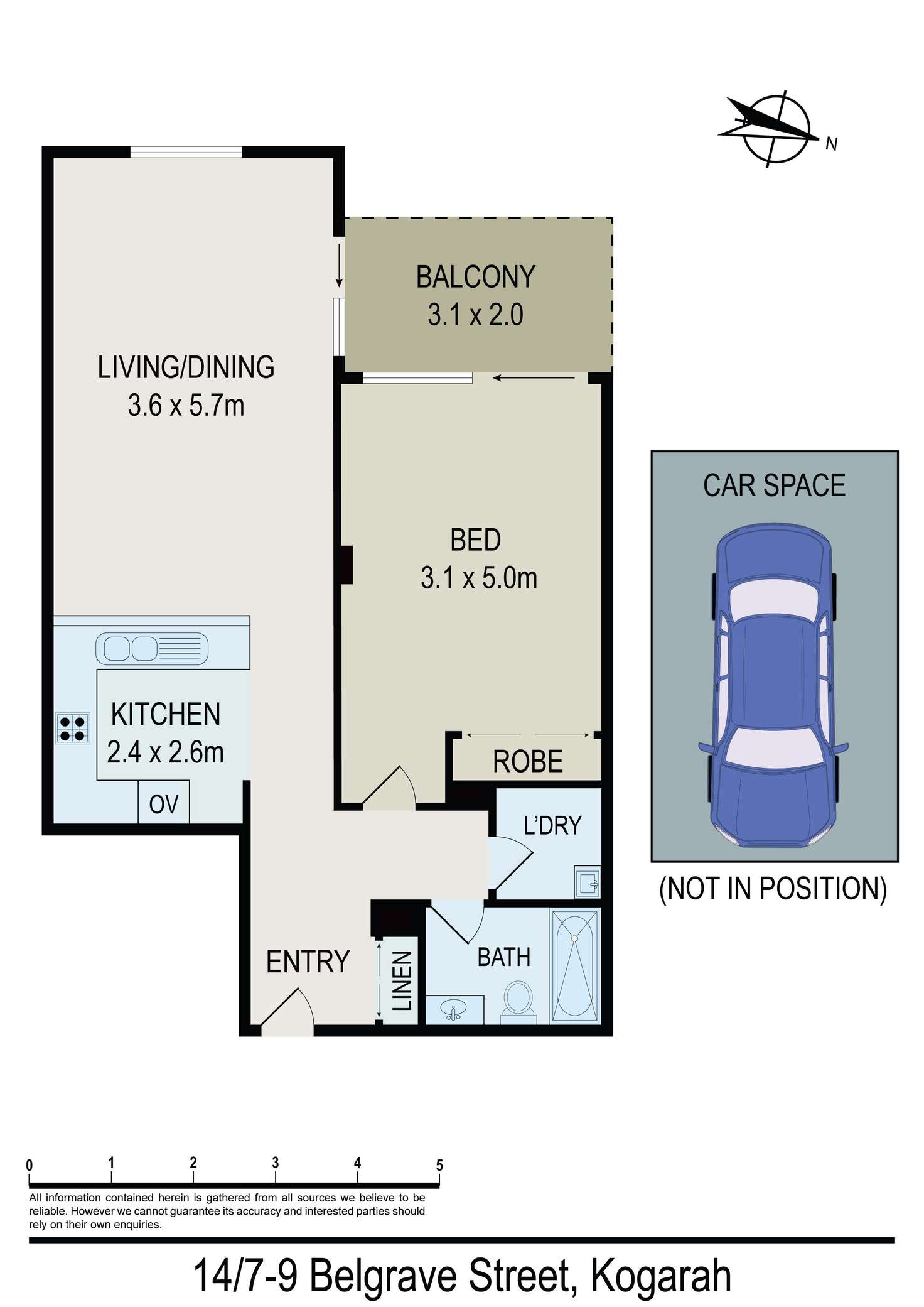 Floorplan of Homely apartment listing, 14/7-9 Belgrave Street, Kogarah NSW 2217