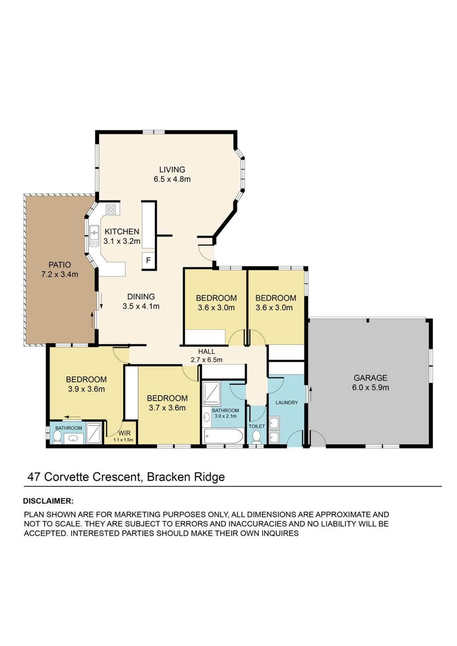 Floorplan of Homely house listing, 47 Corvette Crescent, Bracken Ridge QLD 4017