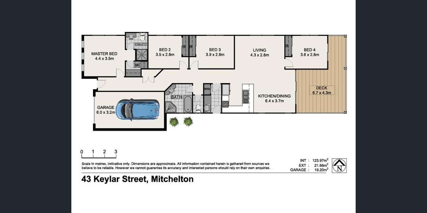 Floorplan of Homely house listing, 43 Keylar Street, Mitchelton QLD 4053