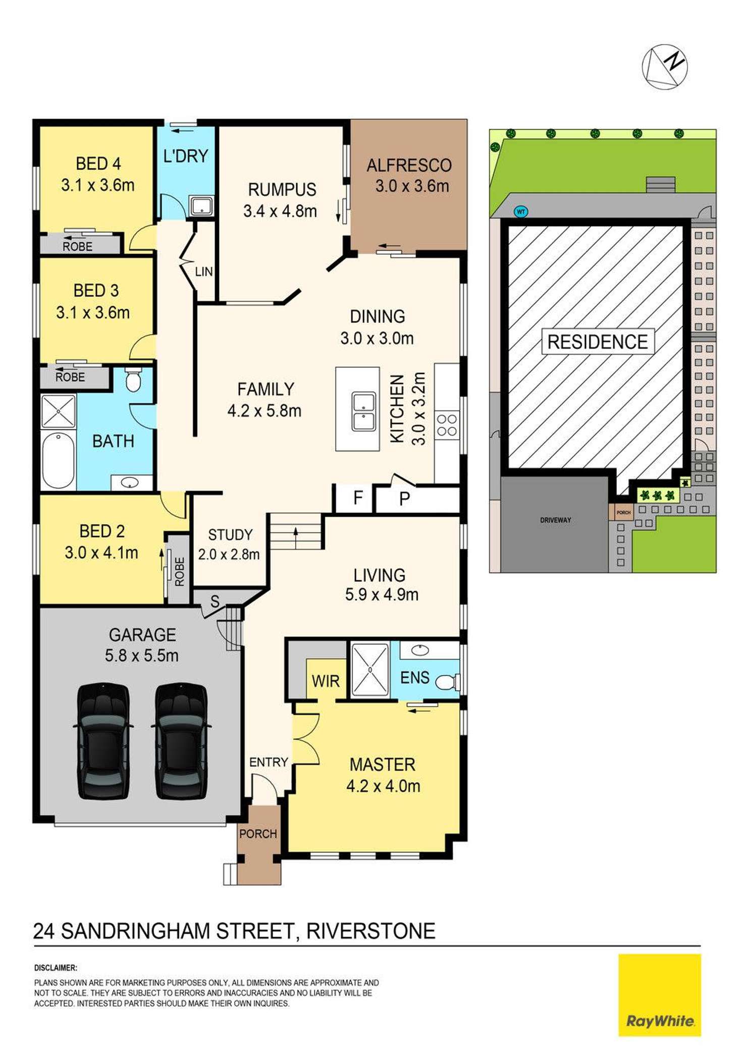 Floorplan of Homely house listing, 24 Sandringham Street, Riverstone NSW 2765