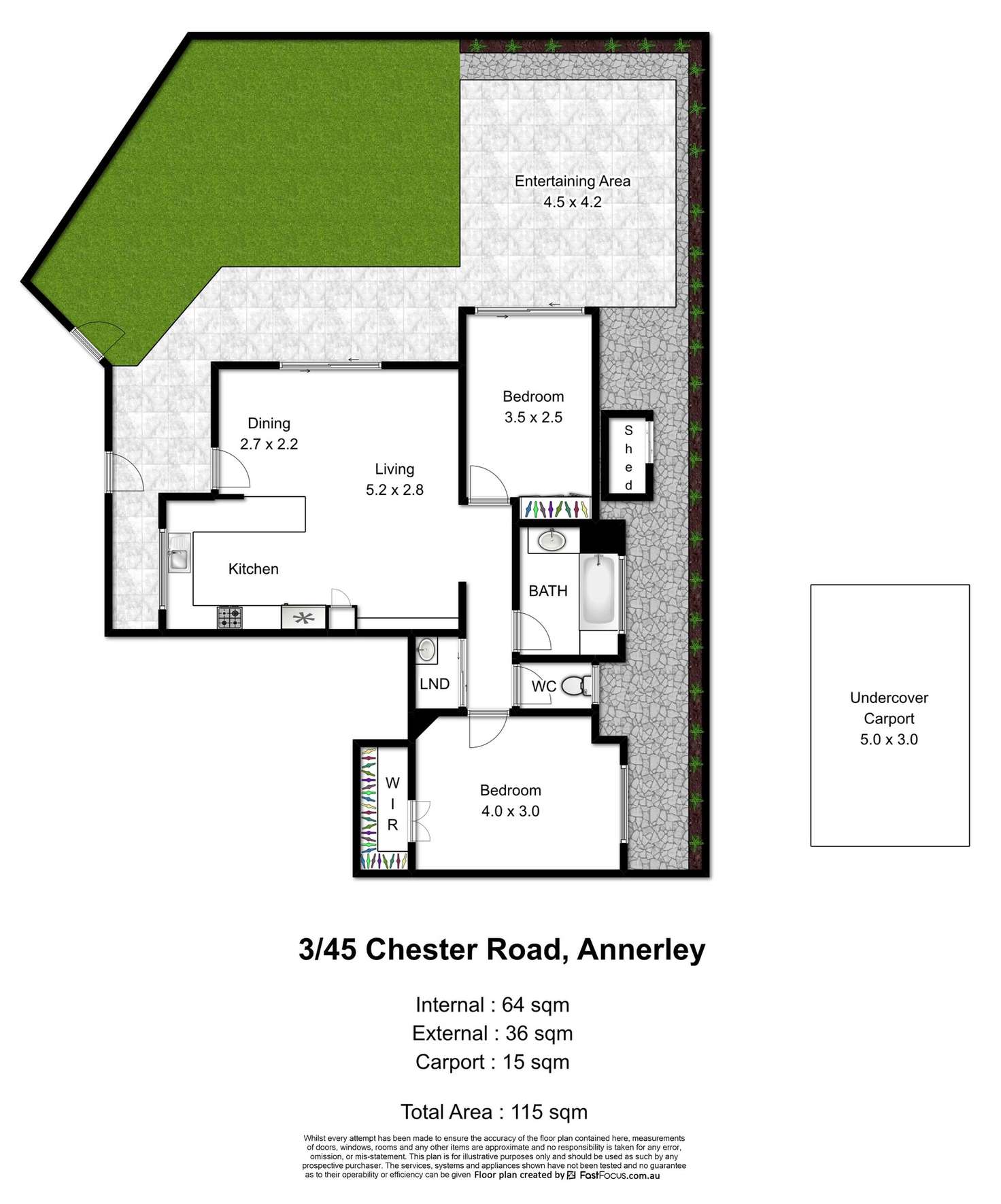 Floorplan of Homely unit listing, 3/45 Chester Road, Annerley QLD 4103