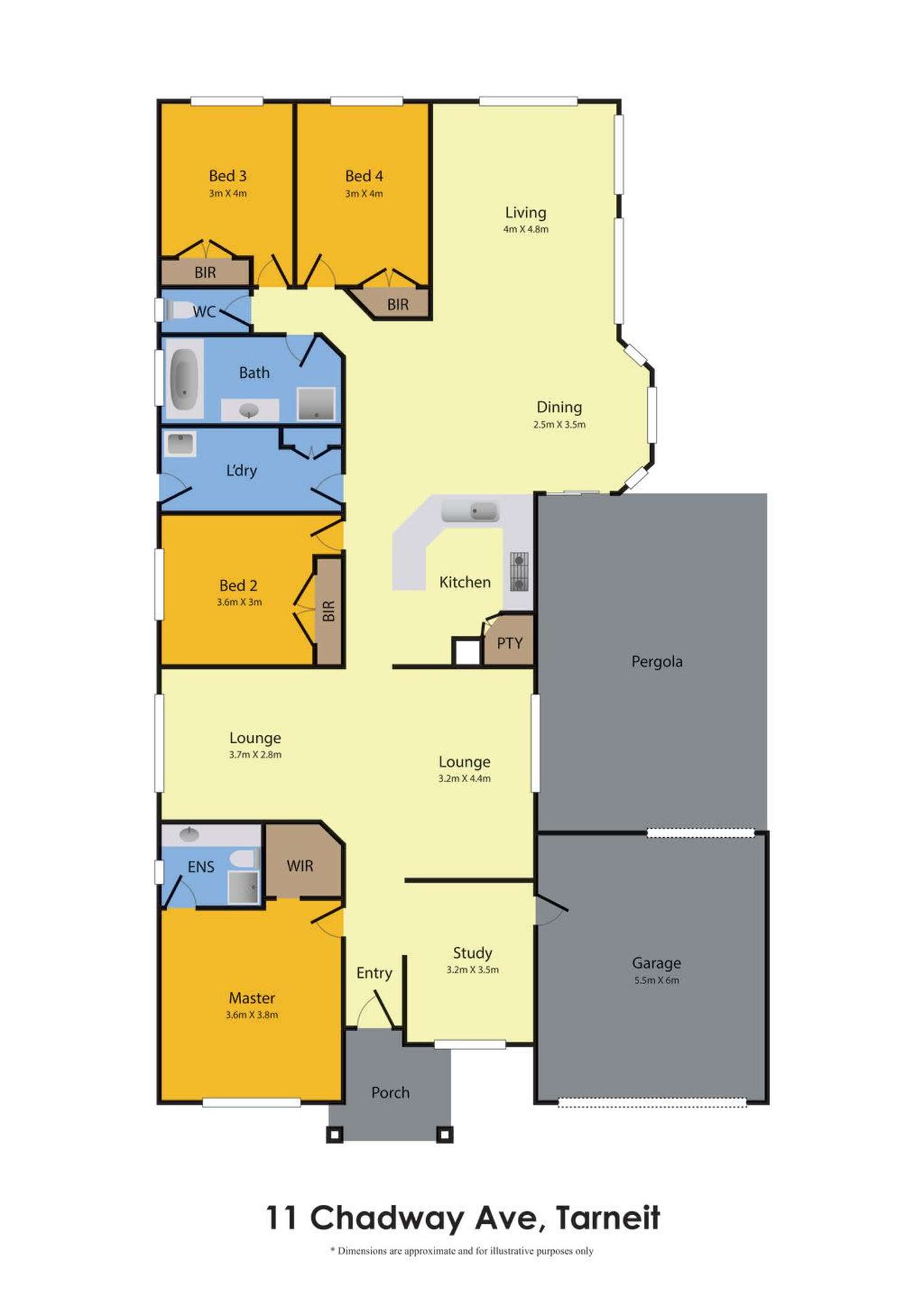 Floorplan of Homely house listing, 11 Chadway Avenue, Tarneit VIC 3029