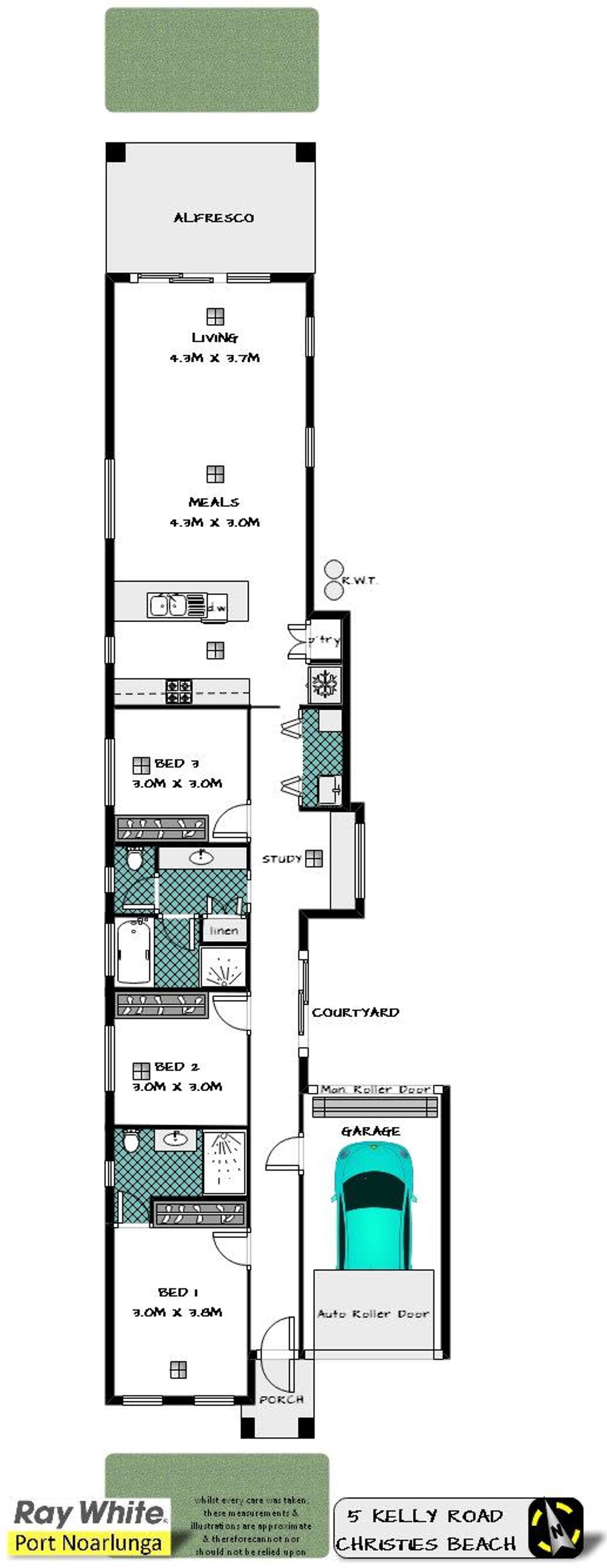 Floorplan of Homely house listing, 5 Kelly Road, Christies Beach SA 5165