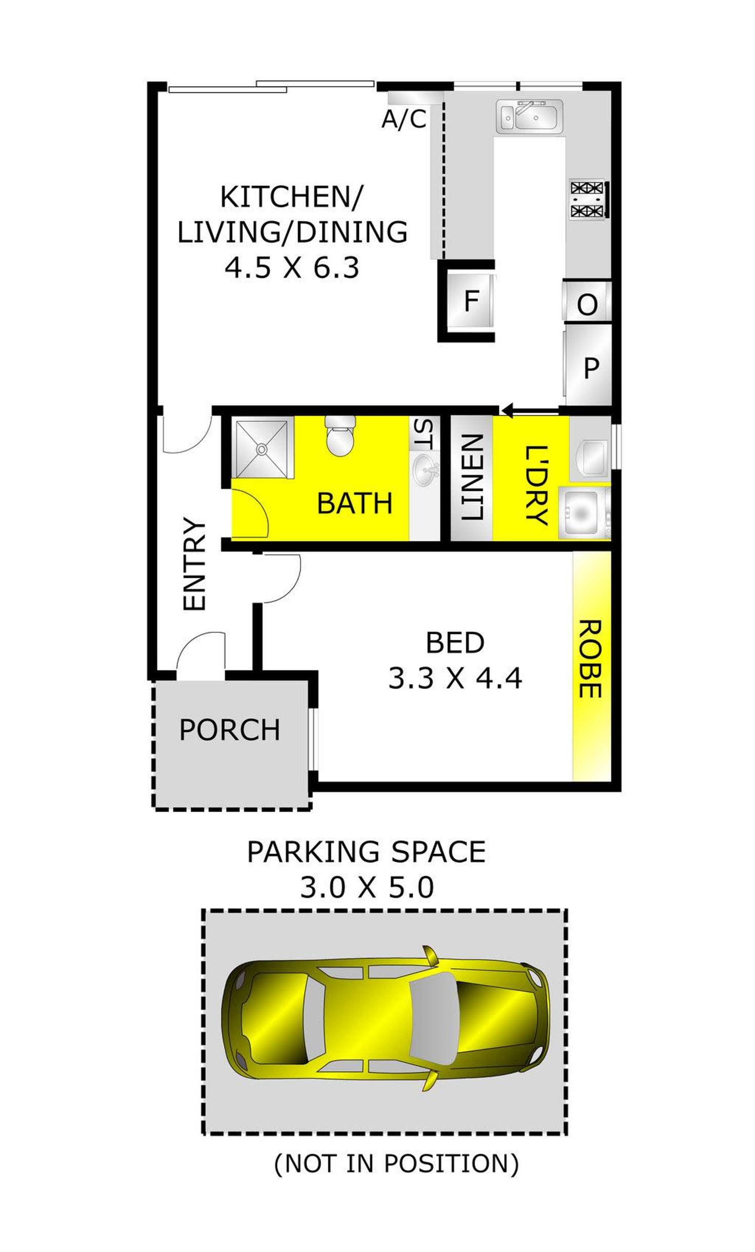 Floorplan of Homely unit listing, 3/14 Regent Street, Belmont VIC 3216