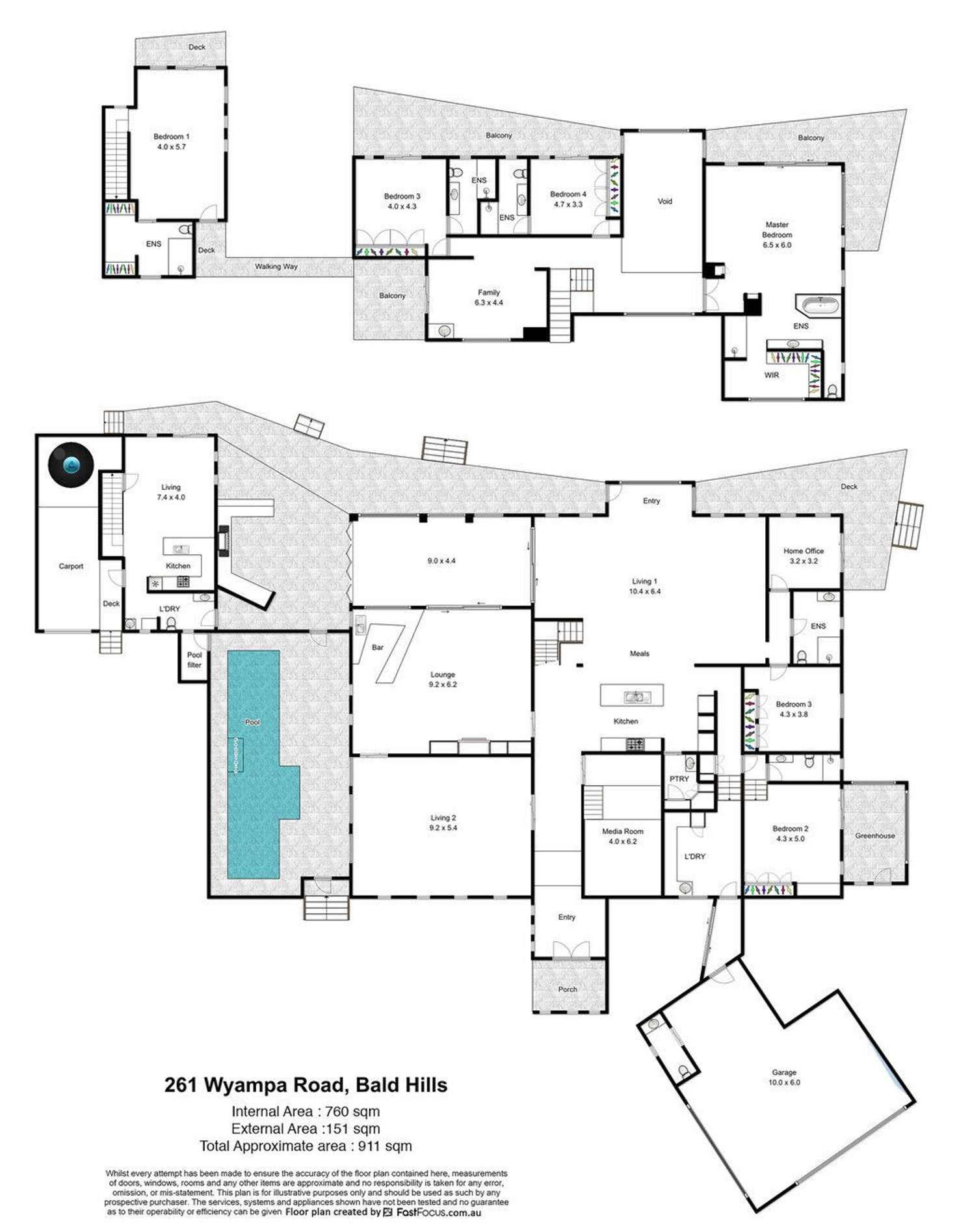 Floorplan of Homely house listing, 261 Wyampa Road, Bald Hills QLD 4036