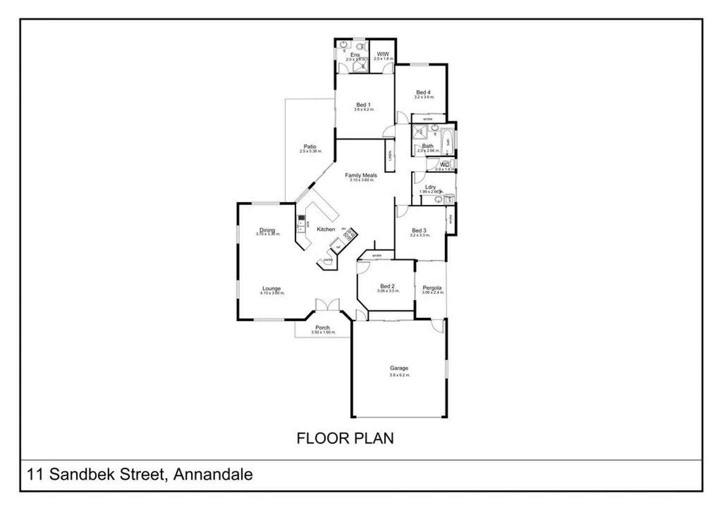 Floorplan of Homely house listing, 11 Sandbek Street, Annandale QLD 4814