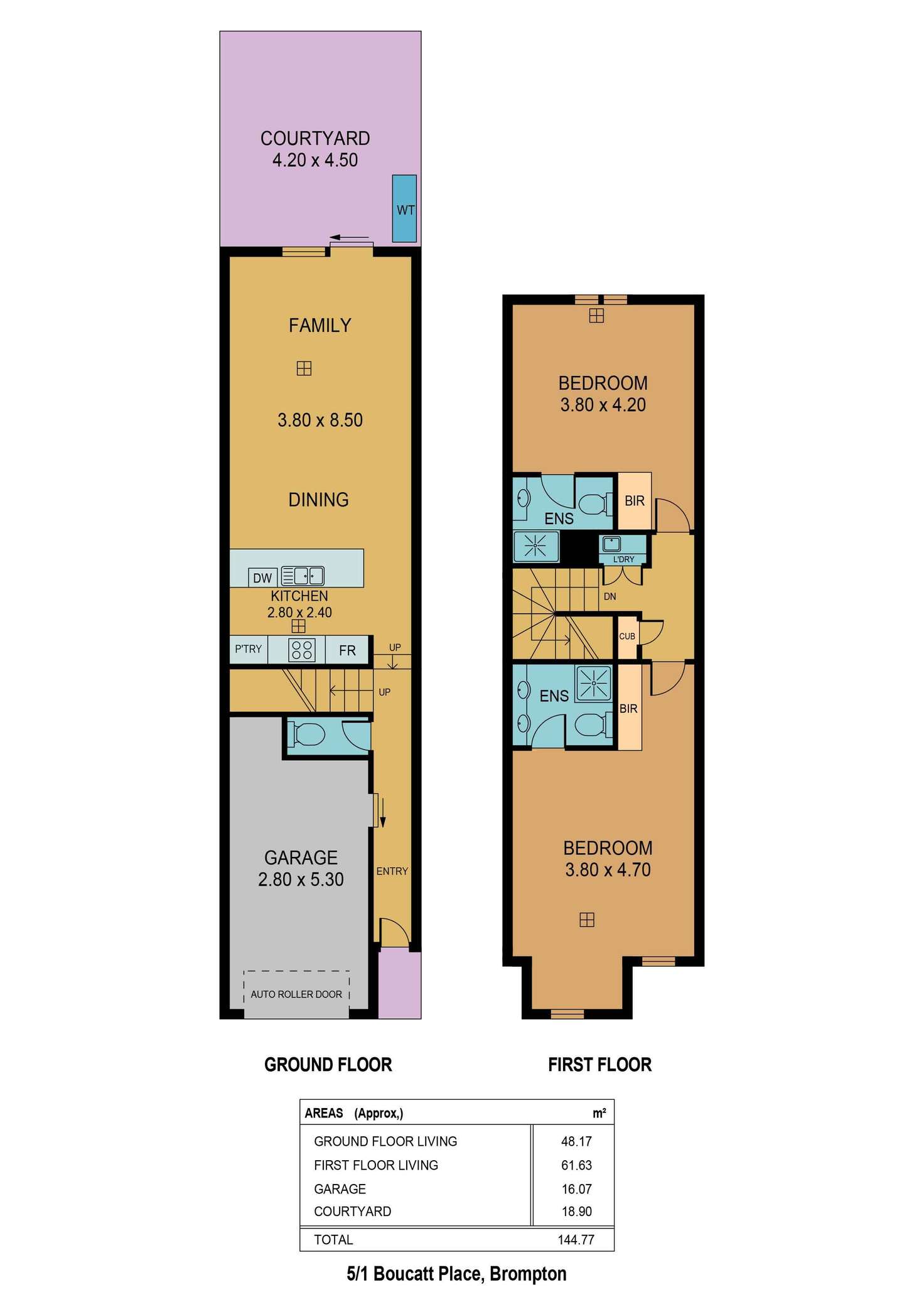 Floorplan of Homely townhouse listing, 5/1 Boucatt Place, Brompton SA 5007
