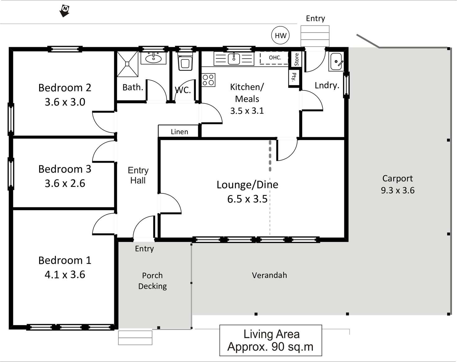Floorplan of Homely house listing, 29 McGregor Street, Berri SA 5343
