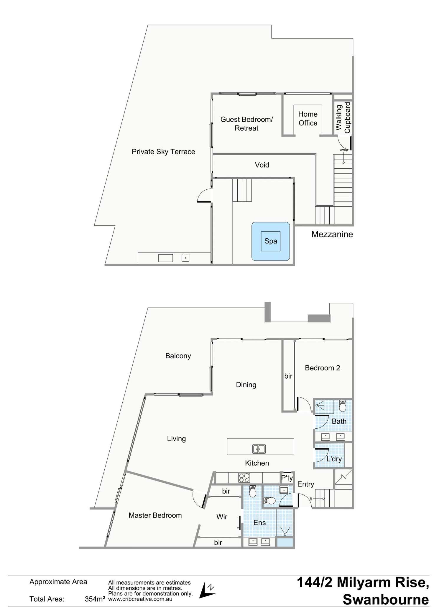 Floorplan of Homely apartment listing, 144/2 Milyarm Rise, Swanbourne WA 6010