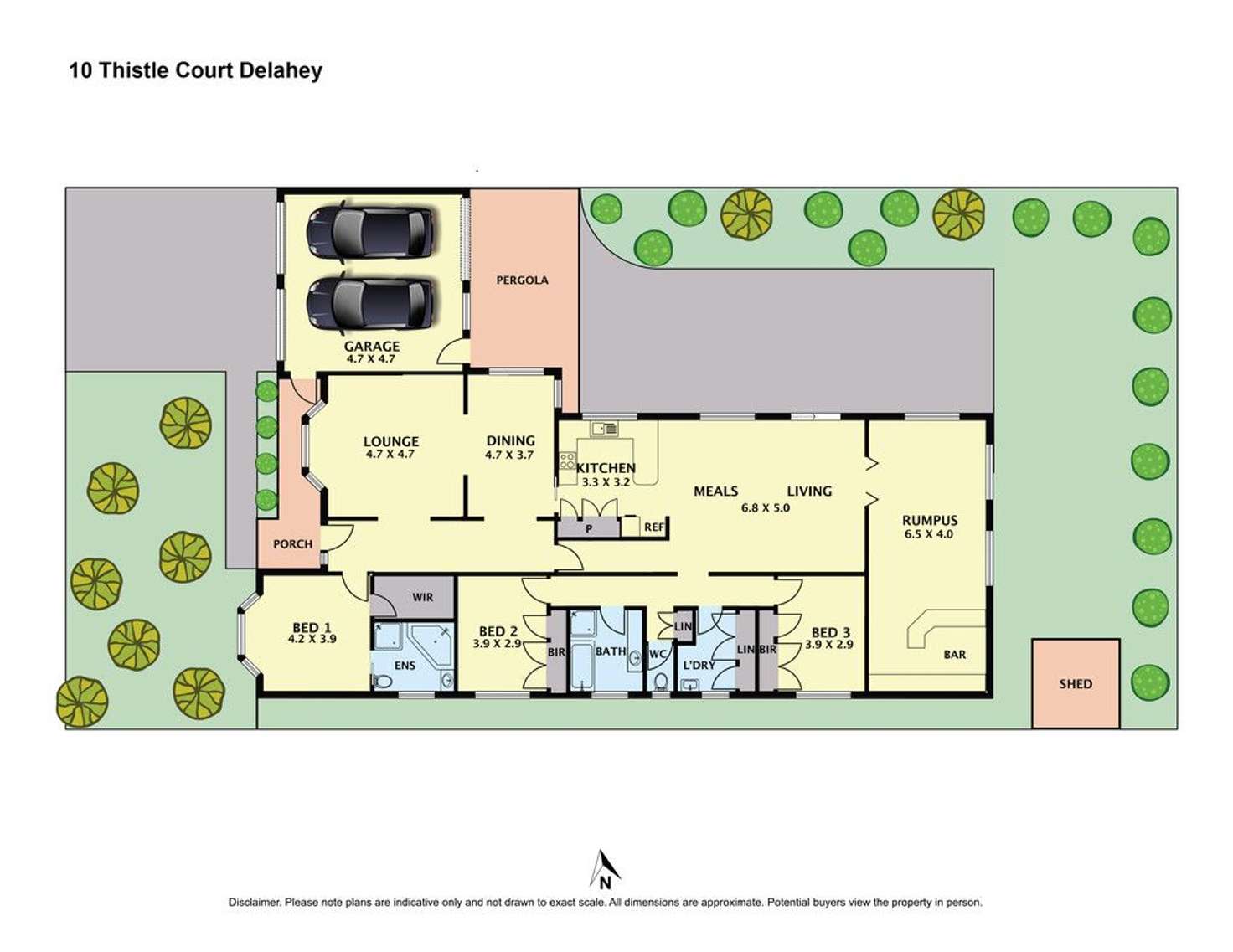 Floorplan of Homely house listing, 10 Thistle Court, Delahey VIC 3037