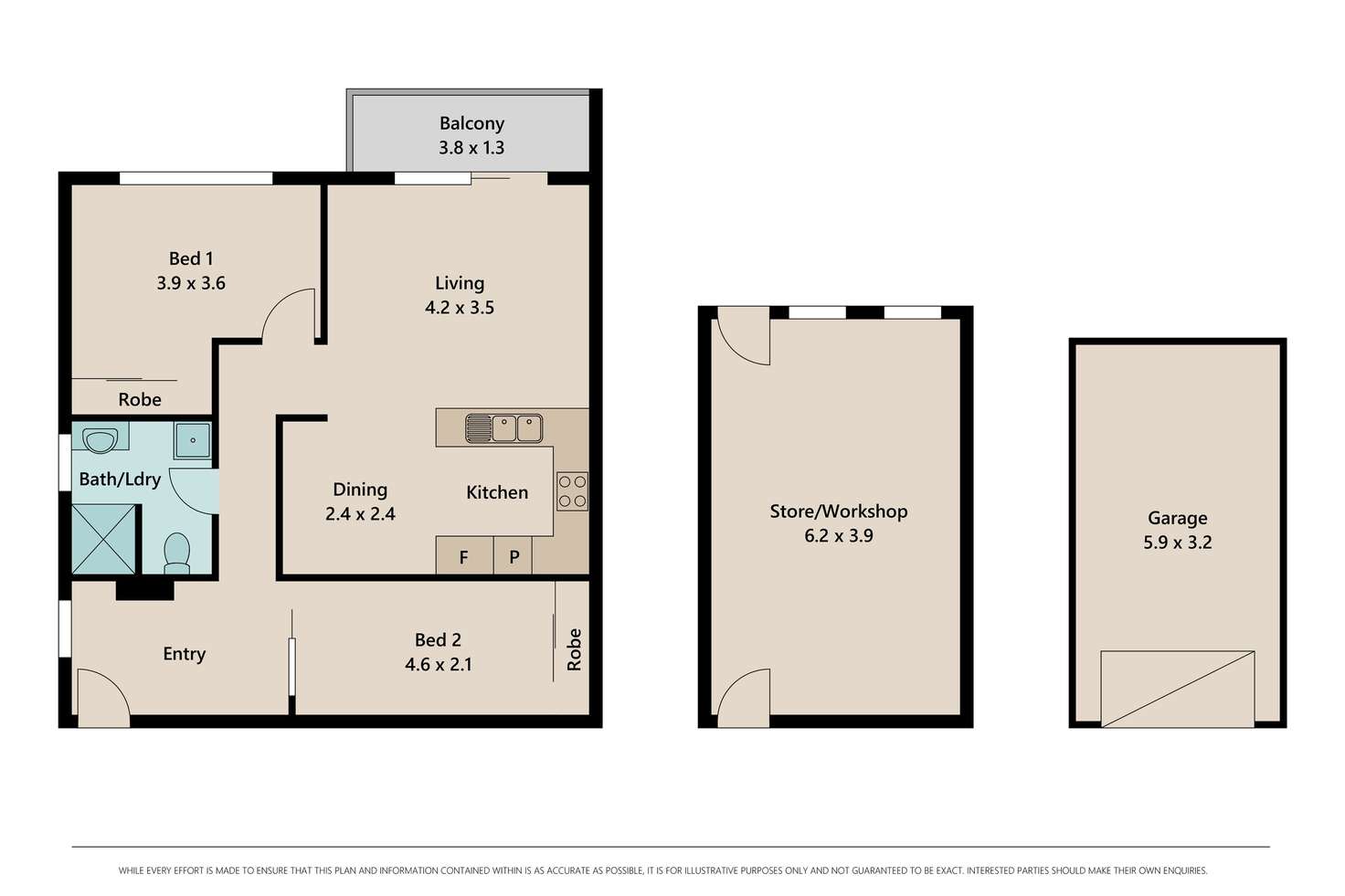 Floorplan of Homely apartment listing, 3/42 Rialto Street, Coorparoo QLD 4151