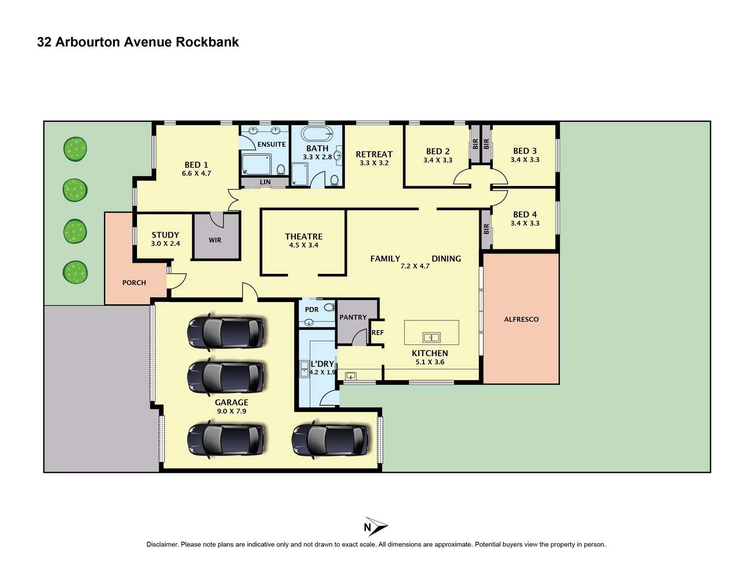 Floorplan of Homely house listing, 32 Arbourton Avenue, Rockbank VIC 3335