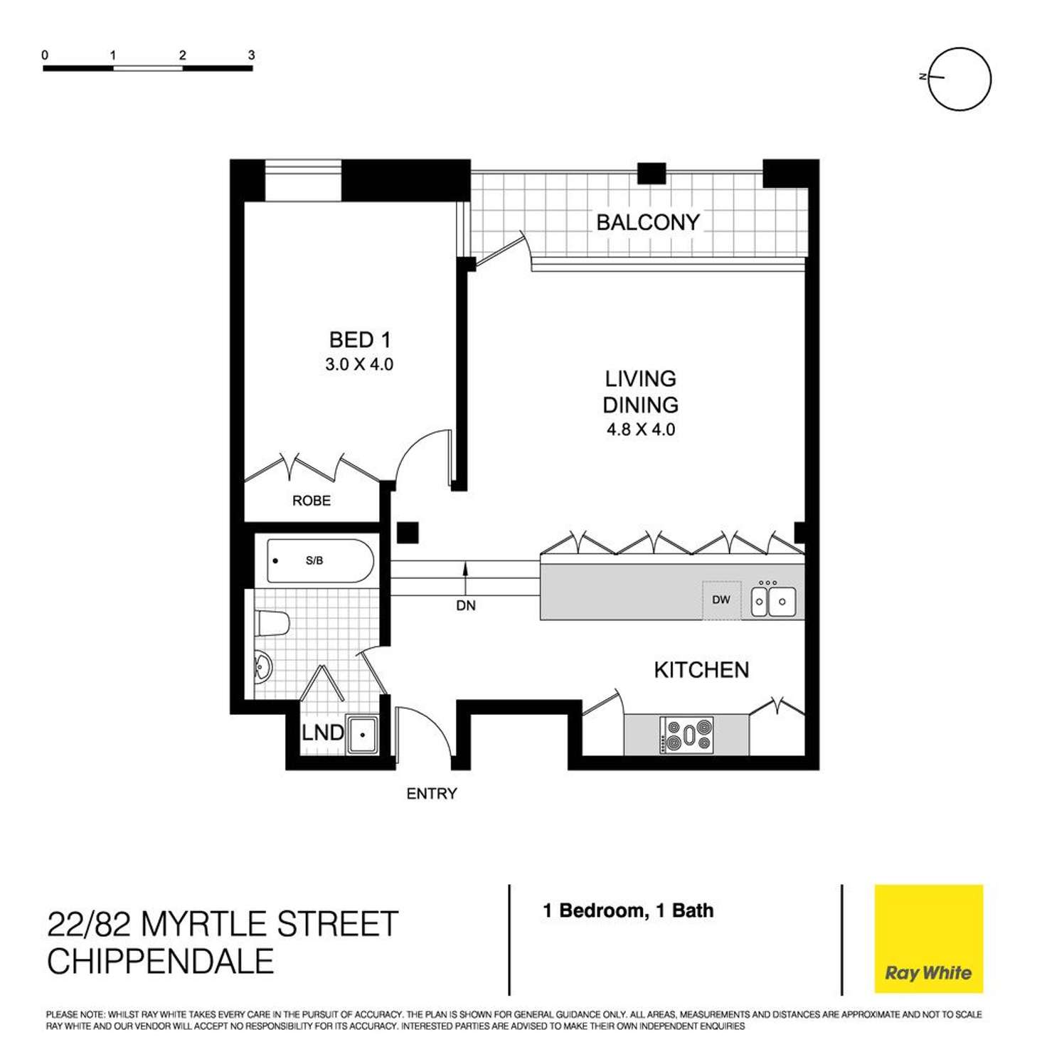 Floorplan of Homely apartment listing, 22/82 Myrtle Street, Chippendale NSW 2008