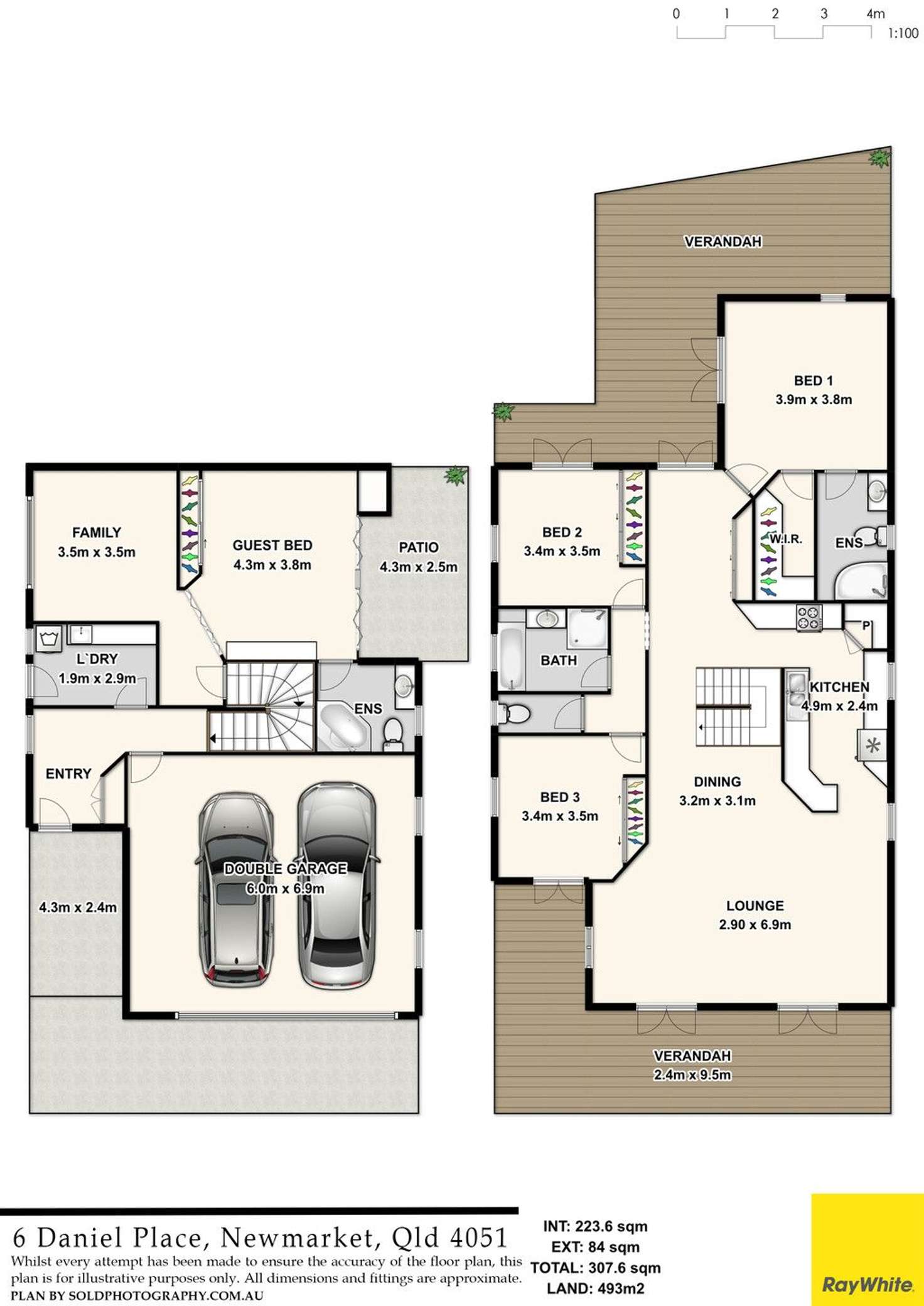 Floorplan of Homely house listing, 6 Daniel Place, Newmarket QLD 4051