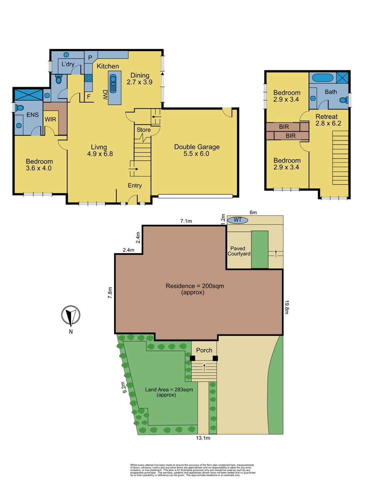 Floorplan of Homely townhouse listing, 1/74 Chippewa Avenue, Donvale VIC 3111