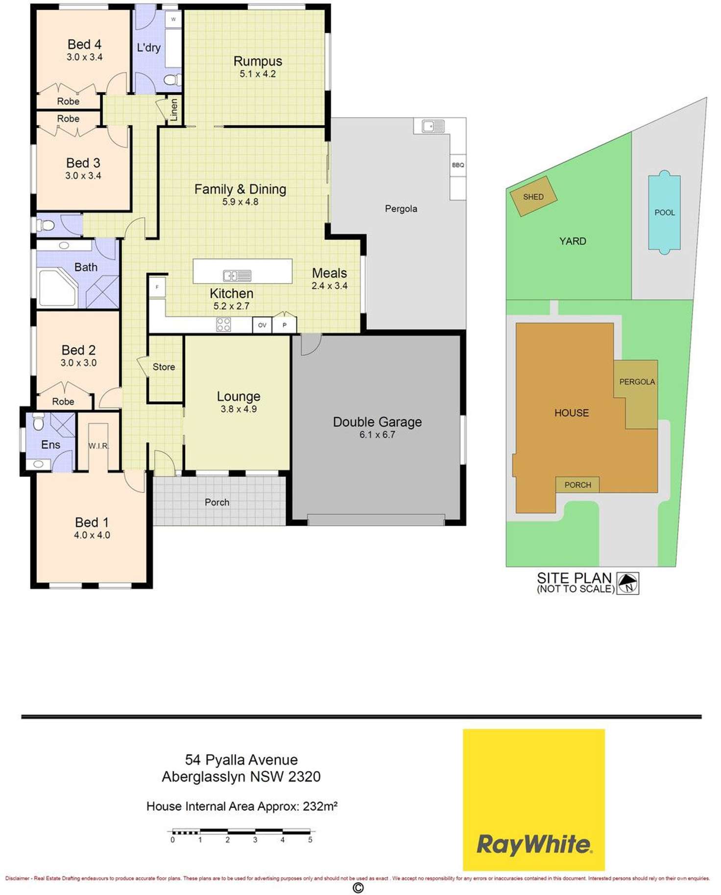 Floorplan of Homely house listing, 54 Pyalla Avenue, Aberglasslyn NSW 2320
