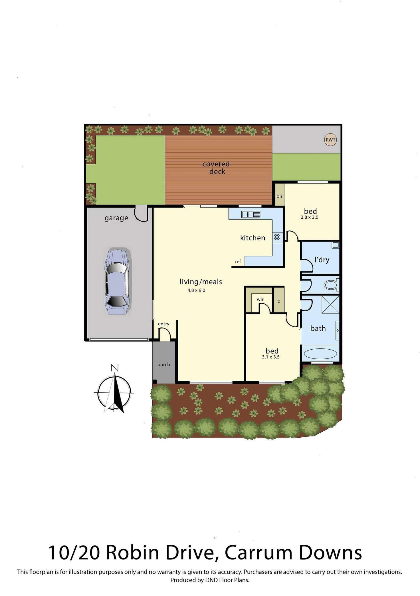 Floorplan of Homely house listing, 10/20 Robin Drive, Carrum Downs VIC 3201