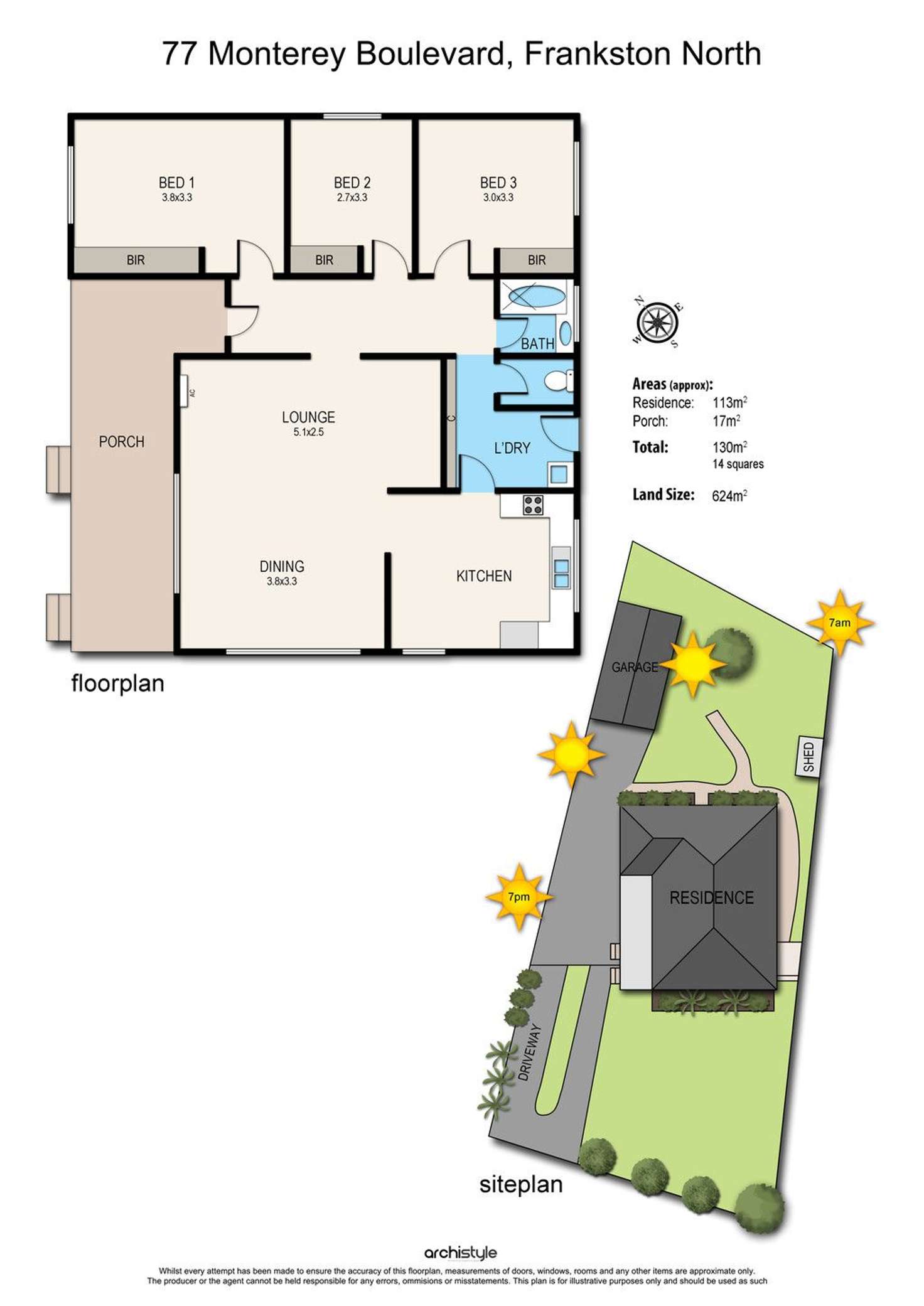 Floorplan of Homely house listing, 77 Monterey Boulevard, Frankston North VIC 3200