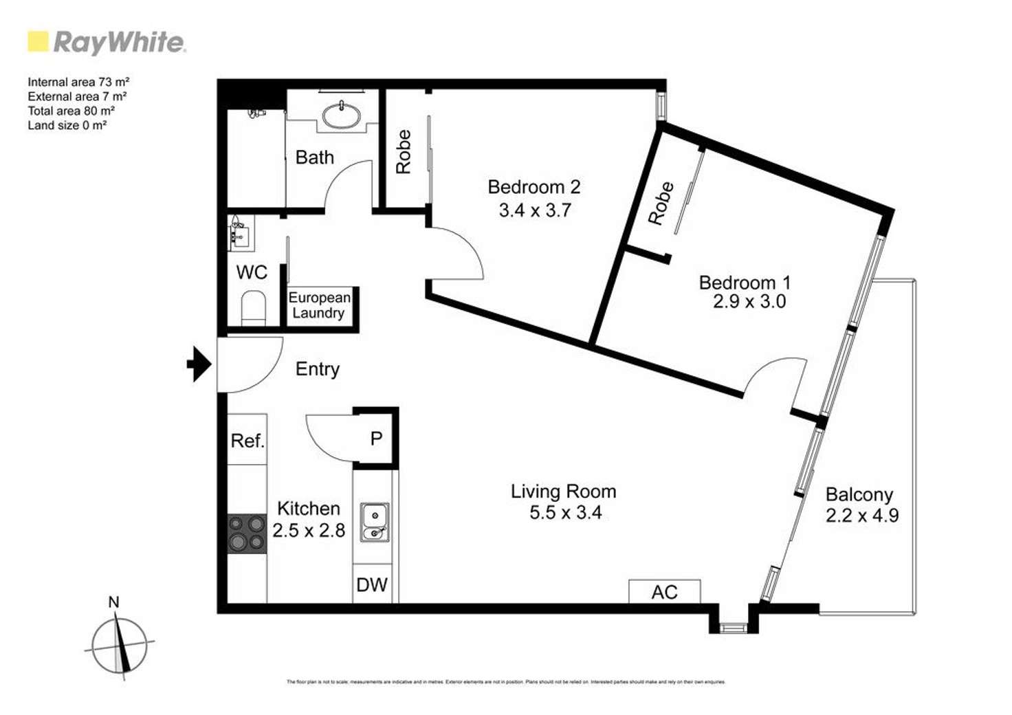 Floorplan of Homely apartment listing, 208/175 Kangaroo Road, Hughesdale VIC 3166