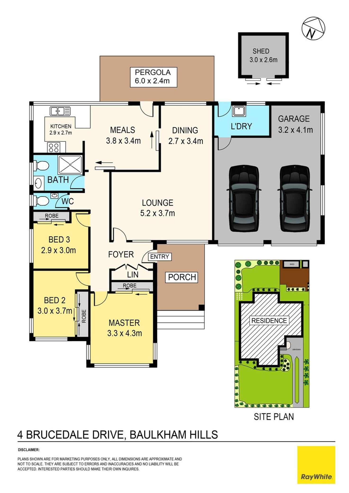 Floorplan of Homely house listing, 4 Brucedale Drive, Baulkham Hills NSW 2153