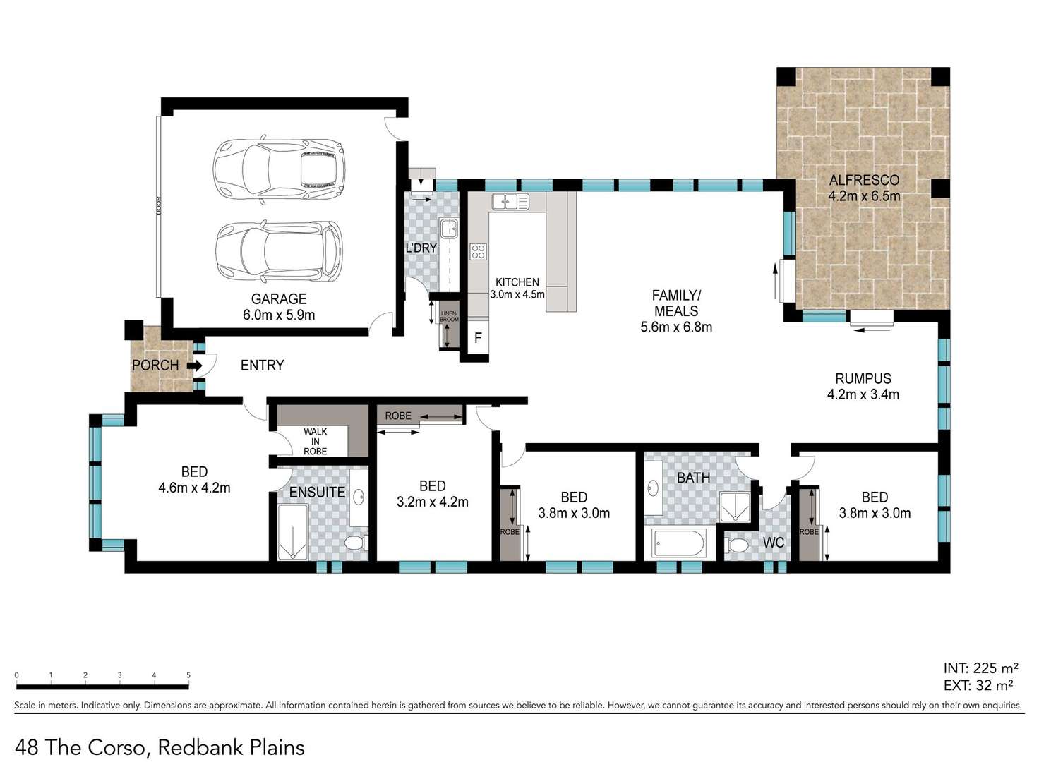 Floorplan of Homely house listing, 48 The Corso, Redbank Plains QLD 4301