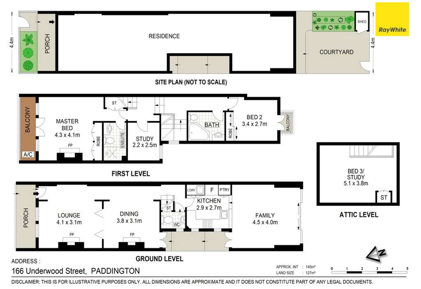 Floorplan of Homely house listing, 166 Underwood Street, Paddington NSW 2021